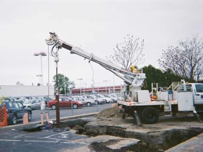 Helical pile installation
