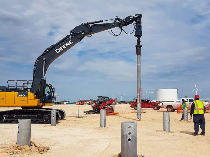 Helical piles installation