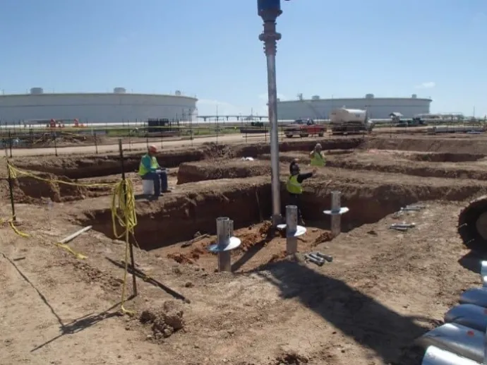 Installing helical piles