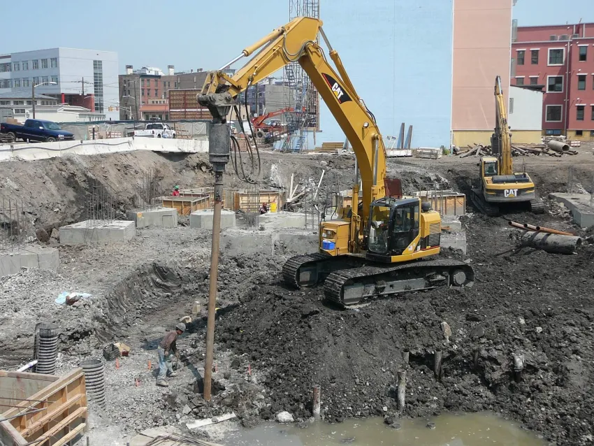 Installing helical pile foundations